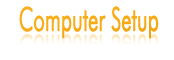 computer setup